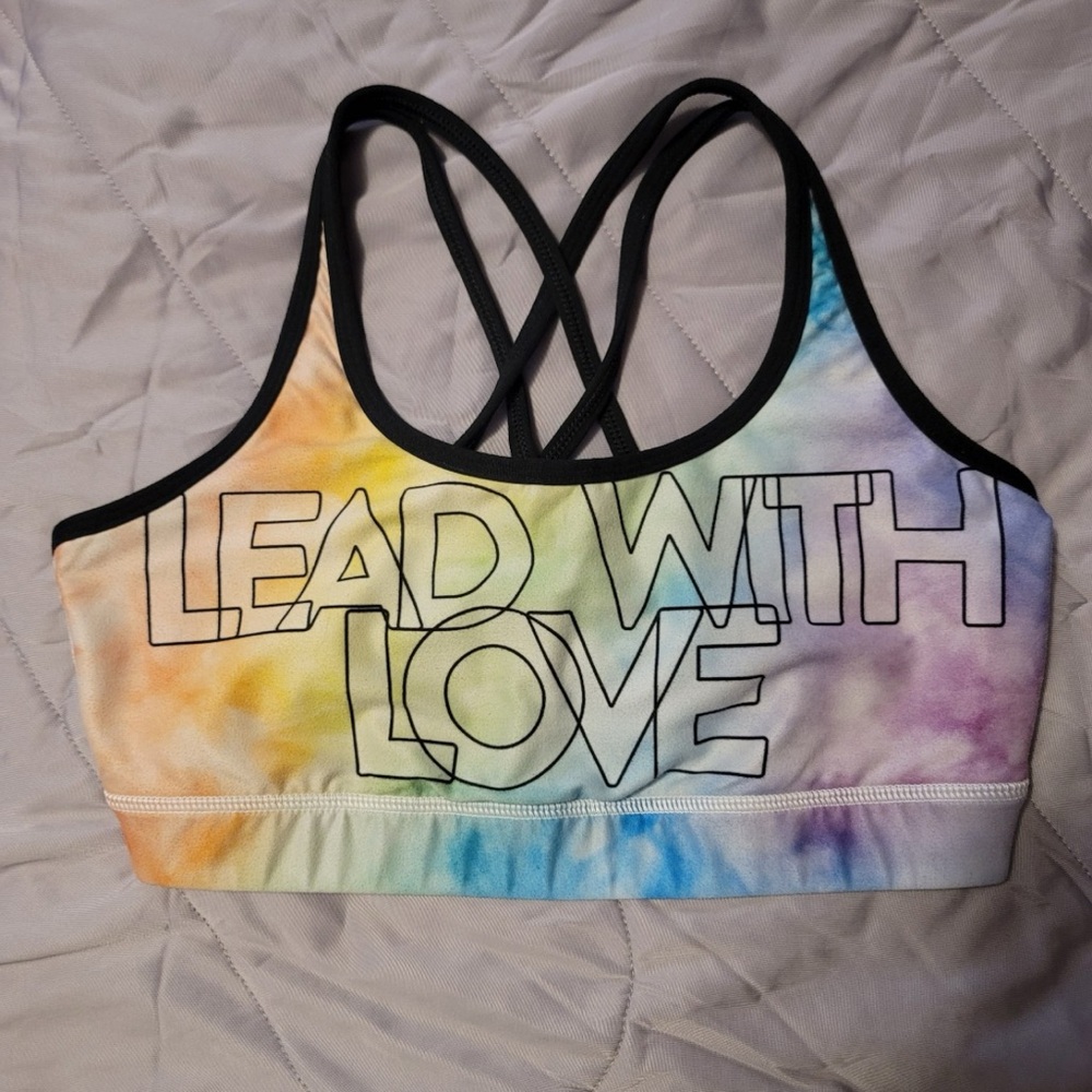 Peloton Lead With Love Tie-Dye Sports Bra